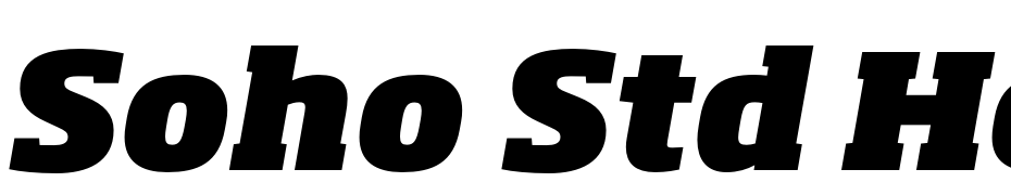 Soho Std Heavy Italic cкачати шрифт безкоштовно